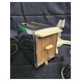 Presto 2-Slice Toaster - Wood Panel Front, Vintage Mid-Century Kitchen Presto 2-Slice Toaster - Wood Panel Front, Vintage Mid-Century Kitchen