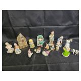 Royal Copley Vintage Ceramic Figurines - Nativity, Clown, Hammond, Indiana Souvenir Royal Copley Vintage Ceramic Figurines - Nativity, Clown, Hammond, Indiana Souvenir