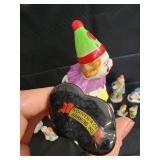 Royal Copley Vintage Ceramic Figurines - Nativity, Clown, Hammond, Indiana Souvenir Royal Copley Vintage Ceramic Figurines - Nativity, Clown, Hammond, Indiana Souvenir