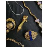 Assorted Costume Jewelry - Necklaces, Bracelets, Watches & Pins Assorted Costume Jewelry - Necklaces, Bracelets, Watches & Pins