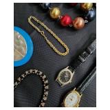 Assorted Costume Jewelry - Necklaces, Bracelets, Watches & Pins Assorted Costume Jewelry - Necklaces, Bracelets, Watches & Pins