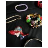 Assorted Costume Jewelry - Necklaces, Bracelets, Watches & Pins Assorted Costume Jewelry - Necklaces, Bracelets, Watches & Pins