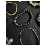 Assorted Costume Jewelry - Necklaces, Bracelets, Watches & Pins Assorted Costume Jewelry - Necklaces, Bracelets, Watches & Pins