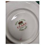 Time Porcelain China Claremont Japan Teacups & Saucers Teapot Set - Floral Borders Time Porcelain China Claremont Japan Teacups & Saucers Teapot Set - Floral Borders