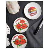 Shofu China Occupied Japan Floral Plates, Hawaii Souvenir Plates, Creamers & Filigree Center Dish Shofu China Occupied Japan Floral Plates, Hawaii Souvenir Plates, Creamers & Filigree Center Dish