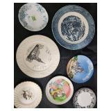 Assorted Collectible Plates (Lot of 7) - Wedgwood Malverne, Disney World, Currier & Ives Assorted Collectible Plates (Lot of 7) - Wedgwood Malverne, Disney World, Currier & Ives