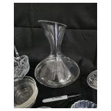 Crystal Cut-Glassware Assortment - Bowls, Decanter, Carafe, Basket Crystal Cut-Glassware Assortment - Bowls, Decanter, Carafe, Basket