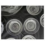 Crystal Clear Glassware - Floral/Starburst Pattern - Assorted Pieces Crystal Clear Glassware - Floral/Starburst Pattern - Assorted Pieces