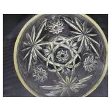 Crystal Clear Glassware - Floral/Starburst Pattern - Assorted Pieces Crystal Clear Glassware - Floral/Starburst Pattern - Assorted Pieces