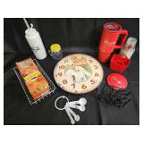 Vintage Coca-Cola Clock & Retro Kitchen Collectibles - Osterizer Mini Blender & More Vintage Coca-Cola Clock & Retro Kitchen Collectibles - Osterizer Mini Blender & More