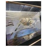 Pair of Framed Nautical Ship Prints - Gold Trim Frames Pair of Framed Nautical Ship Prints - Gold Trim Frames