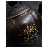 Made in Japan Ceramic Vase Set - Celadon Blue Vases (3) & Brown Floral Teapot & Green Teapot Made in Japan Ceramic Vase Set - Celadon Blue Vases (3) & Brown Floral Teapot & Green Teapot