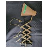 Vintage Adjustable-Arm Desk Lamp with Brown Cone Shade Vintage Adjustable-Arm Desk Lamp with Brown Cone Shade