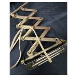 Vintage Adjustable-Arm Desk Lamp with Brown Cone Shade Vintage Adjustable-Arm Desk Lamp with Brown Cone Shade