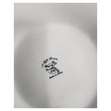 A Gift From FTD White Ceramic Creamer & Pitcher Set on Embossed Plate (Made in China) A Gift From FTD White Ceramic Creamer & Pitcher Set on Embossed Plate (Made in China)