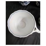 Blue Danube Flow Blue Porcelain Mugs & Creamers Set - Made in China Blue Danube Flow Blue Porcelain Mugs & Creamers Set - Made in China