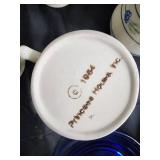 Blue Danube Flow Blue Porcelain Mugs & Creamers Set - Made in China Blue Danube Flow Blue Porcelain Mugs & Creamers Set - Made in China