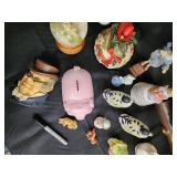 Assorted Ceramic Figurines, Snow Globe & Porcelain Keepsakes - Vintage Collectibles Assorted Ceramic Figurines, Snow Globe & Porcelain Keepsakes - Vintage Collectibles