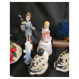 Assorted Ceramic Figurines, Snow Globe & Porcelain Keepsakes - Vintage Collectibles Assorted Ceramic Figurines, Snow Globe & Porcelain Keepsakes - Vintage Collectibles