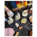 Assorted Ceramic Figurines, Snow Globe & Porcelain Keepsakes - Vintage Collectibles Assorted Ceramic Figurines, Snow Globe & Porcelain Keepsakes - Vintage Collectibles