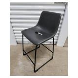 Counter Stool - Black Leatherette Seat, Metal Frame Counter Stool - Black Leatherette Seat, Metal Frame