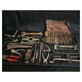 Vintage Rusty Hand Tools Collection - Wrenches, Pliers, Drill Bits & More Vintage Rusty Hand Tools Collection - Wrenches, Pliers, Drill Bits & More