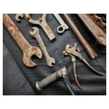 Vintage Rusty Hand Tools Collection - Wrenches, Pliers, Drill Bits & More Vintage Rusty Hand Tools Collection - Wrenches, Pliers, Drill Bits & More