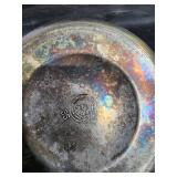 Barbour Silver Co. Quadruple Plate Tea Set - Floral Engraving & Decorative Plate Barbour Silver Co. Quadruple Plate Tea Set - Floral Engraving & Decorative Plate