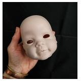Unpainted Ceramic Doll Heads - 5 Heads for Doll Making Unpainted Ceramic Doll Heads - 5 Heads for Doll Making