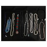 Beaded Necklaces - Pearl Strands, Turquoise Beads & Pendant Charms Beaded Necklaces - Pearl Strands, Turquoise Beads & Pendant Charms