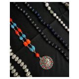 Beaded Necklaces - Pearl Strands, Turquoise Beads & Pendant Charms Beaded Necklaces - Pearl Strands, Turquoise Beads & Pendant Charms