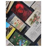 Vintage Postcards Collection - Assorted Greeting, Scenic, Floral & Train Cards Vintage Postcards Collection - Assorted Greeting, Scenic, Floral & Train Cards