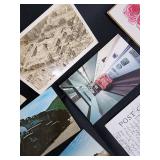 Vintage Postcards Collection - Assorted Greeting, Scenic, Floral & Train Cards Vintage Postcards Collection - Assorted Greeting, Scenic, Floral & Train Cards