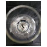 Williams Glass Hurricane Oil Lamp with Swirl Base Williams Glass Hurricane Oil Lamp with Swirl Base