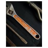 Vintage Hand Tools Lot - Wrenches, Pliers, Hammer, Oil Can & Chain Vintage Hand Tools Lot - Wrenches, Pliers, Hammer, Oil Can & Chain