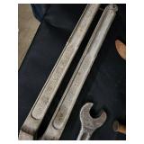 Vintage Hand Tools Lot - Wrenches, Pliers, Hammer, Oil Can & Chain Vintage Hand Tools Lot - Wrenches, Pliers, Hammer, Oil Can & Chain