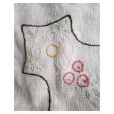 Vintage Embroidered Linen & Lace Textiles Collection - Floral & Crochet Details Vintage Embroidered Linen & Lace Textiles Collection - Floral & Crochet Details