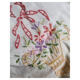 Vintage Embroidered Linen & Lace Textiles Collection - Floral & Crochet Details Vintage Embroidered Linen & Lace Textiles Collection - Floral & Crochet Details