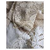 Vintage Embroidered Linen & Lace Textiles Collection - Floral & Crochet Details Vintage Embroidered Linen & Lace Textiles Collection - Floral & Crochet Details