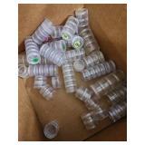 Clear Plastic Storage Organizer Boxes - 5-Piece Assorted Compartment Set Clear Plastic Storage Organizer Boxes - 5-Piece Assorted Compartment Set