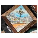 Bird Clock & Winter Landscape Print & Playing Cards Wall Art (Lot of 3) Bird Clock & Winter Landscape Print & Playing Cards Wall Art (Lot of 3)
