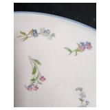 Corelle by Corning Microwaveable White Bowls & Royal Worcester Forget Me Not Fine Bone China Plate Corelle by Corning Microwaveable White Bowls & Royal Worcester Forget Me Not Fine Bone China Plate