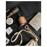 Vintage Tools & Hardware Lot in Landscape Architects Tote Vintage Tools & Hardware Lot in Landscape Architects Tote