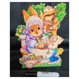 Vintage Easter Decor - Bunny Salt & Pepper Shaker Set, Egg Tray, Litany Book, Chick Tattoo Toy Vintage Easter Decor - Bunny Salt & Pepper Shaker Set, Egg Tray, Litany Book, Chick Tattoo Toy