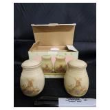 Vintage Easter Decor - Bunny Salt & Pepper Shaker Set, Egg Tray, Litany Book, Chick Tattoo Toy Vintage Easter Decor - Bunny Salt & Pepper Shaker Set, Egg Tray, Litany Book, Chick Tattoo Toy