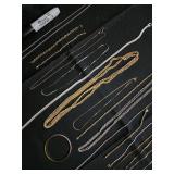 Chain Necklaces & Bracelet - Assorted Gold & Silver Styles Chain Necklaces & Bracelet - Assorted Gold & Silver Styles