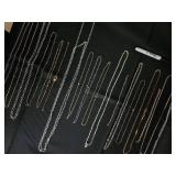 Chain Necklaces - Silver & Gold Mix, Assorted Styles & Clasps Chain Necklaces - Silver & Gold Mix, Assorted Styles & Clasps