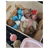 Marcrest Melmac Dinnerware Set - Pastel Teacups, Saucers & Plates (Assorted Colors) Marcrest Melmac Dinnerware Set - Pastel Teacups, Saucers & Plates (Assorted Colors)