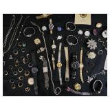 Assorted Watches & Jewelry - Vintage Costume Pieces Collection Assorted Watches & Jewelry - Vintage Costume Pieces Collection