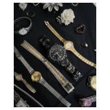 Assorted Watches & Jewelry - Vintage Costume Pieces Collection Assorted Watches & Jewelry - Vintage Costume Pieces Collection